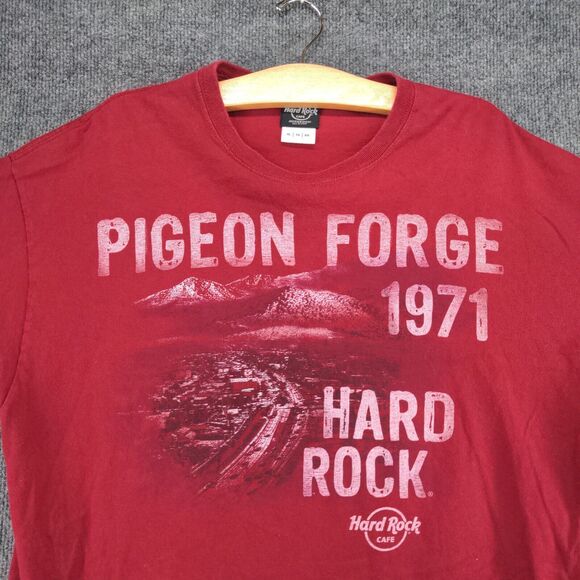 Hard Rock Cafe Mens Pigeon Forge 1971 T-Shirt Red XL Short Sleeve 100% Cotton - Picture 3 of 13